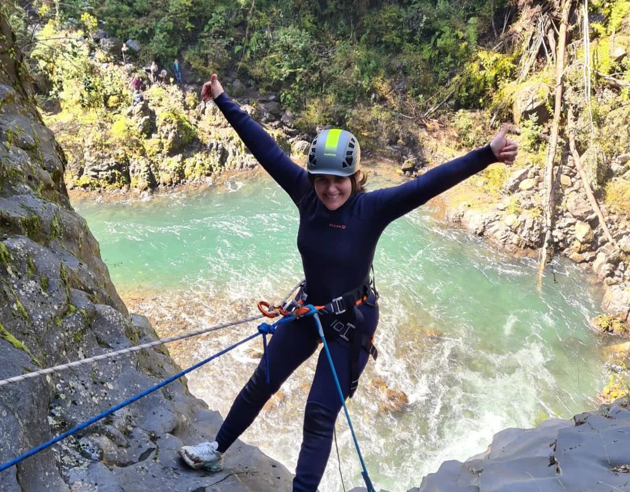 canyoning los mellizos Pucon